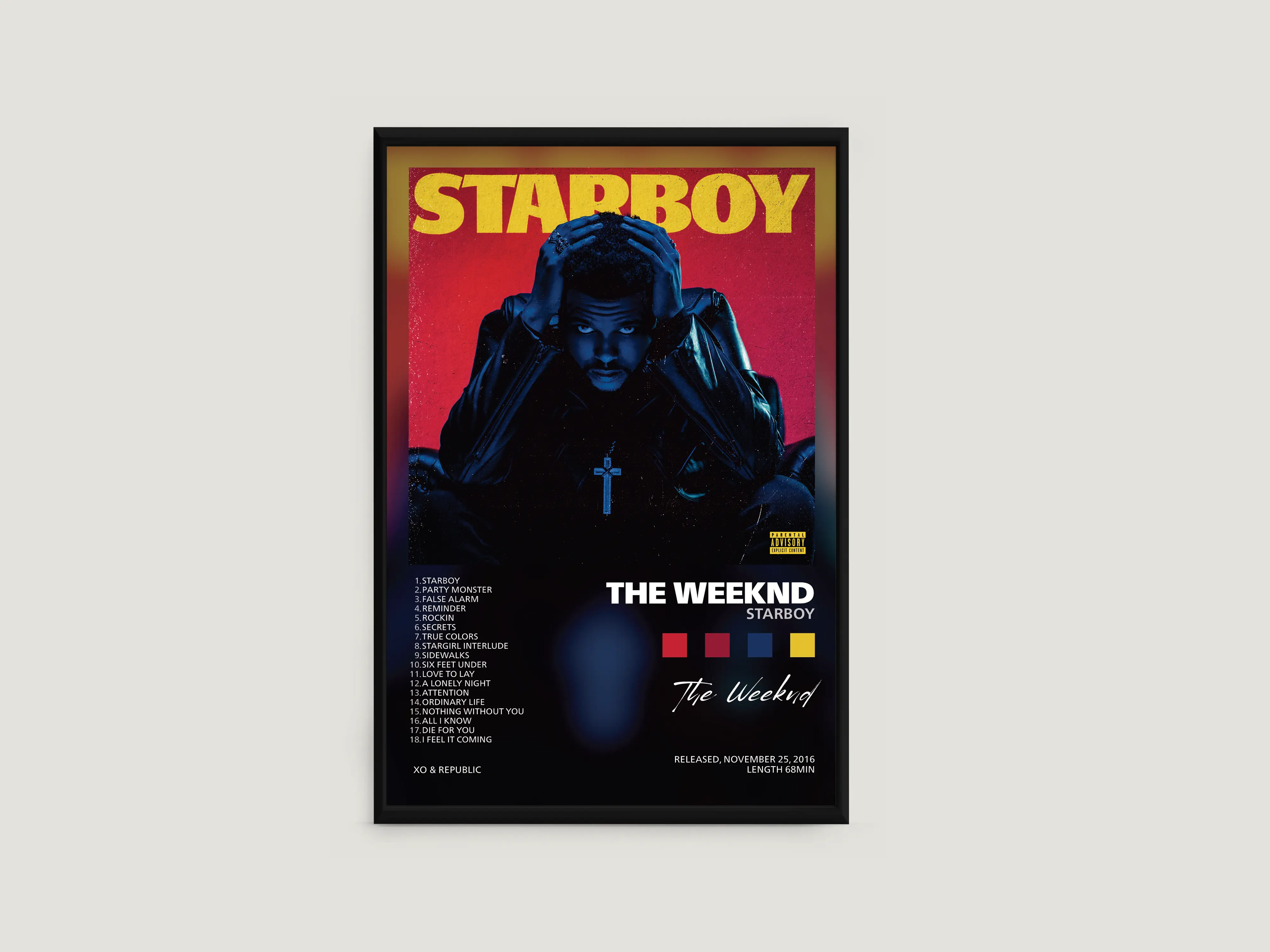 Póster de The Weeknd – Starboy