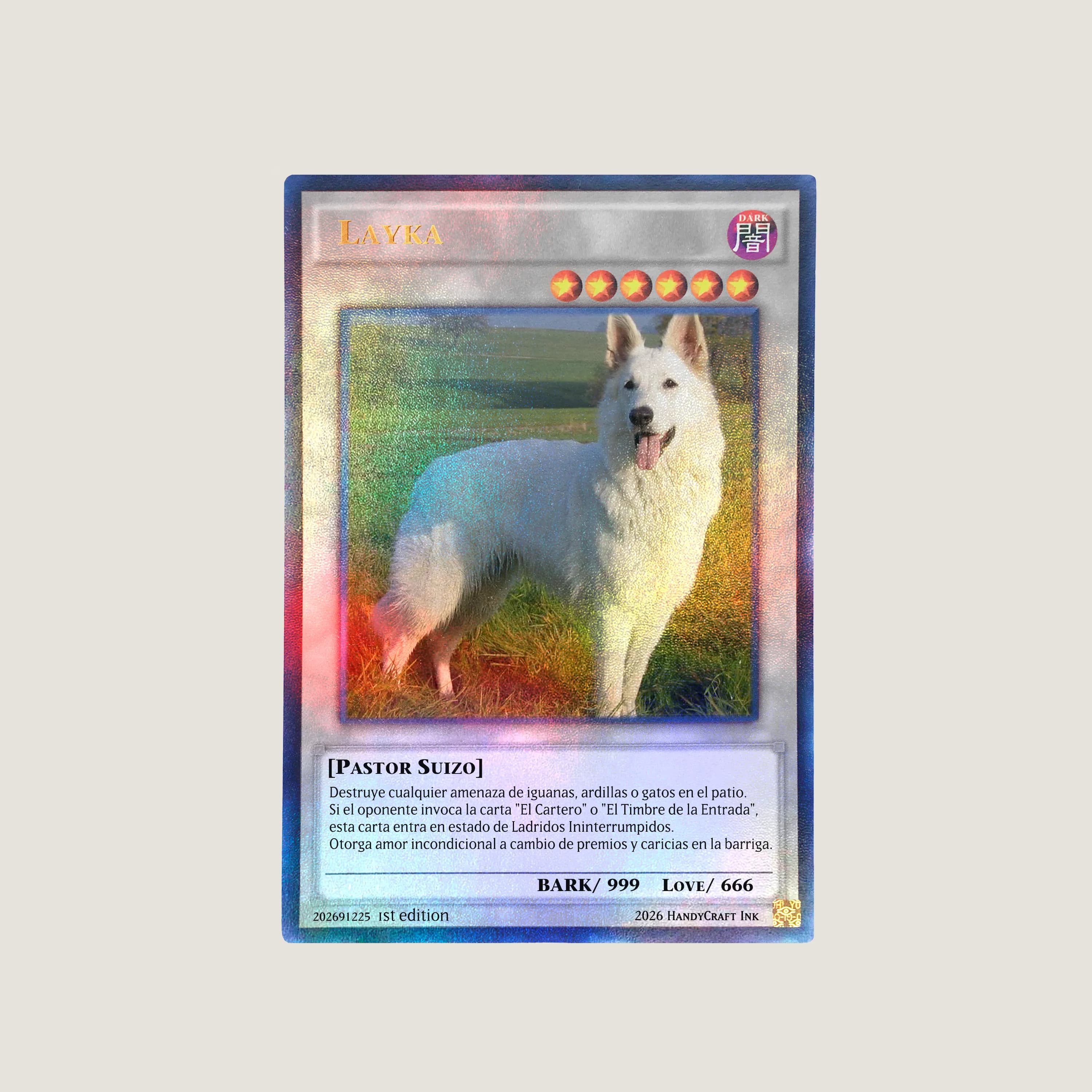 Póster de Carta Yu-Gi-Oh! Personalizado – Mascota (Edición Custom)