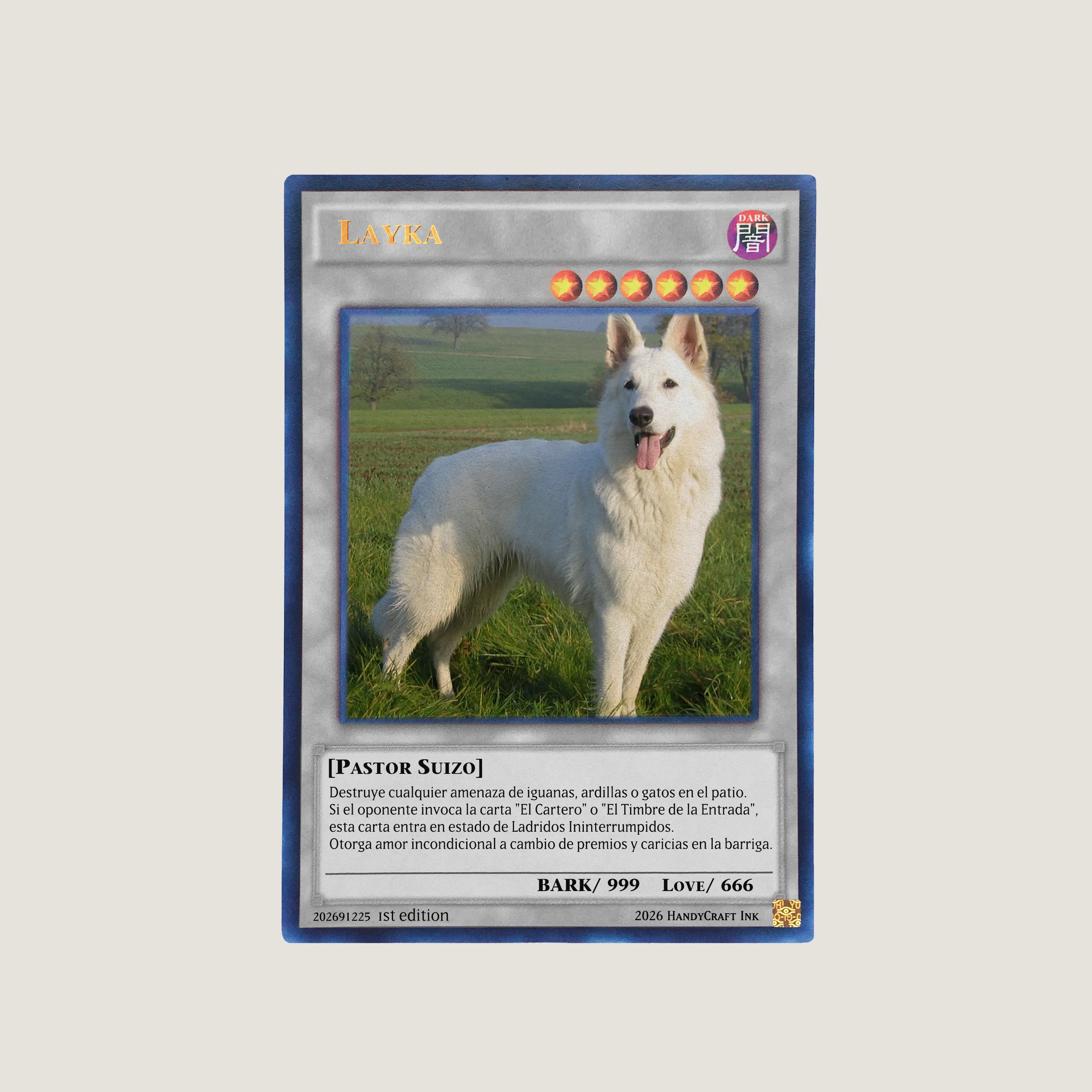 Póster de Carta Yu-Gi-Oh! Personalizado – Mascota (Edición Custom)