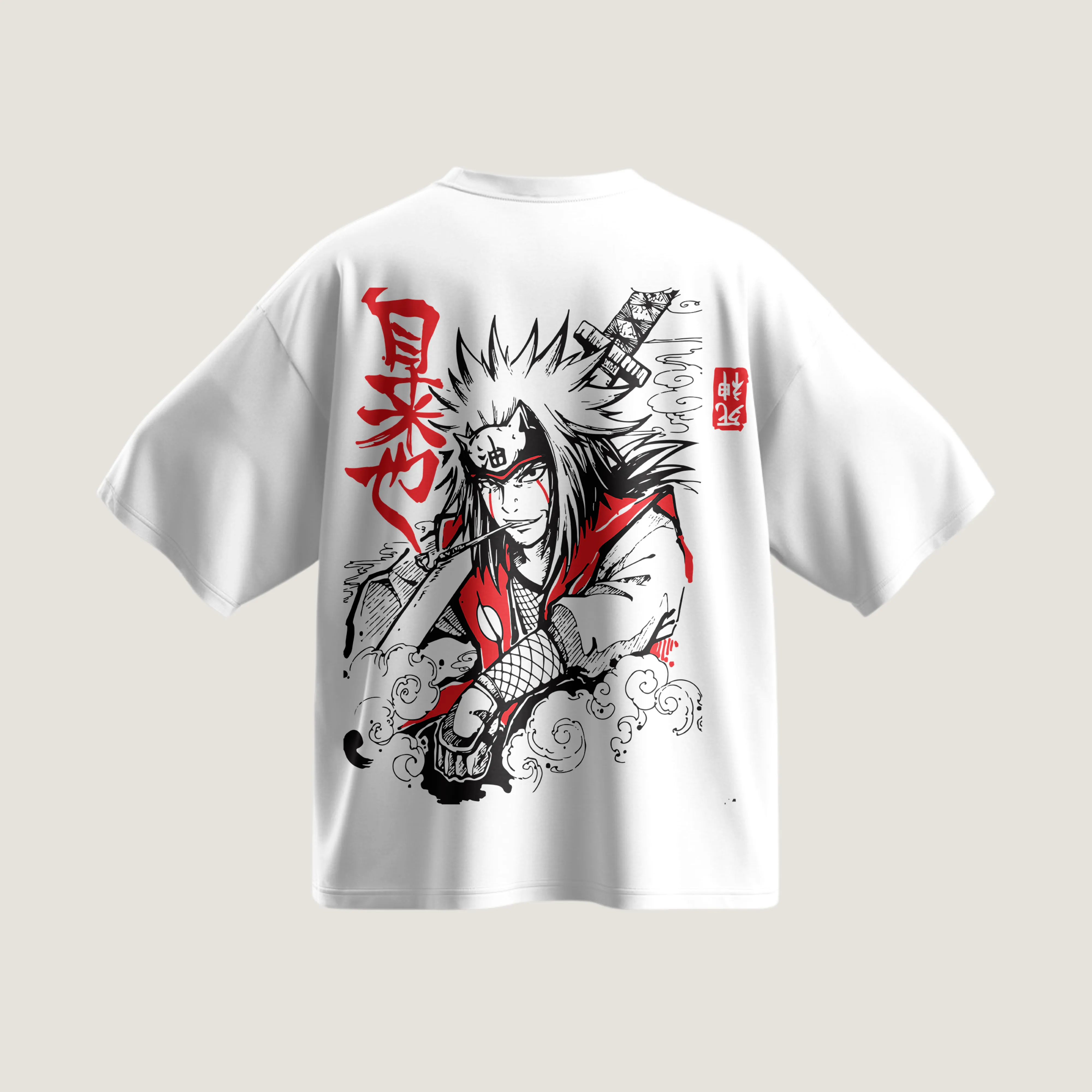Franela Oversized Jiraiya – Toad Sage (Naruto Streetwear)