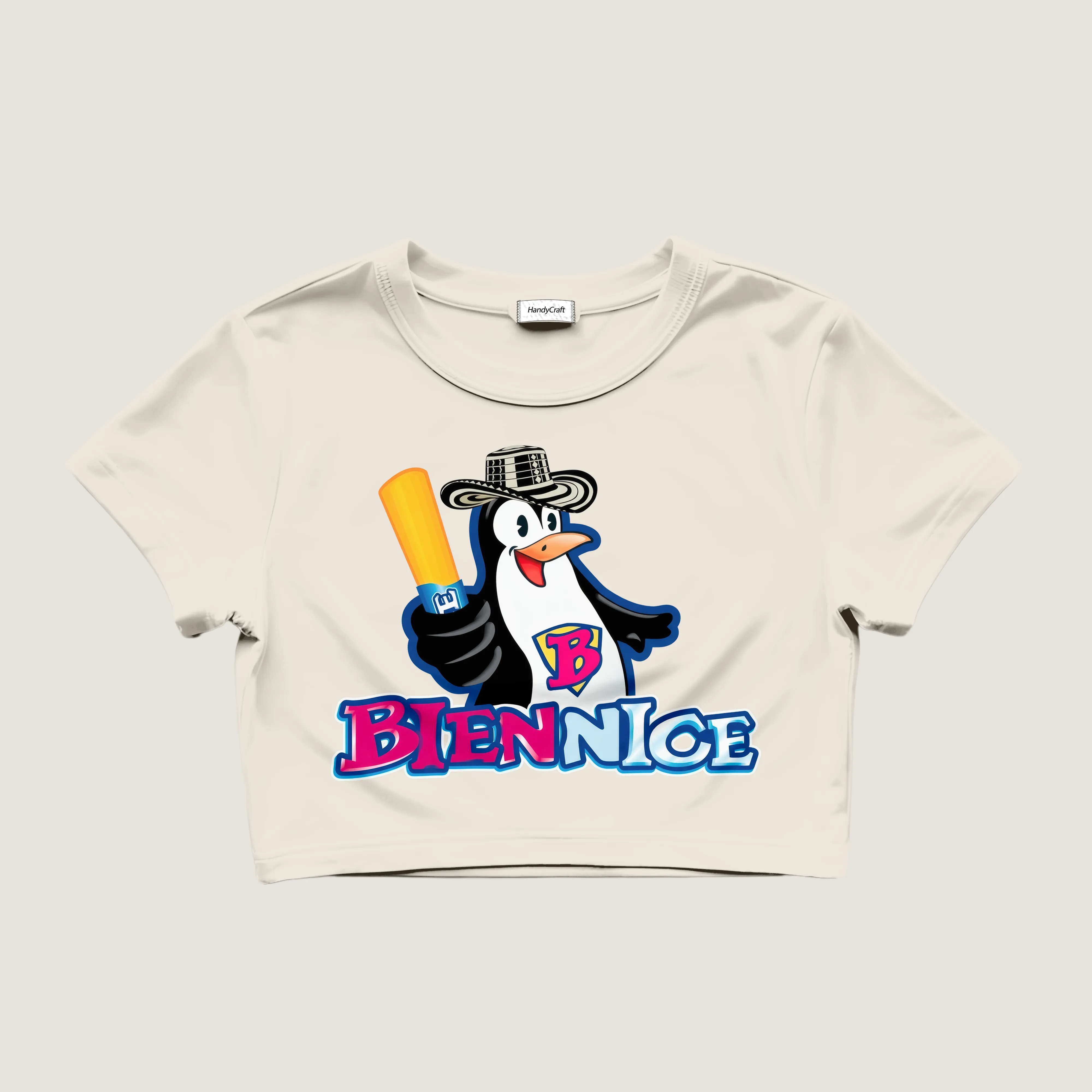 Crop Top "BienNice" – Nostalgia Retro